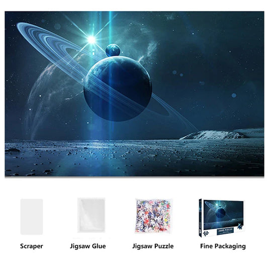 1000-Piece Planet Series Puzzle – Adult Decompression & Educational Game